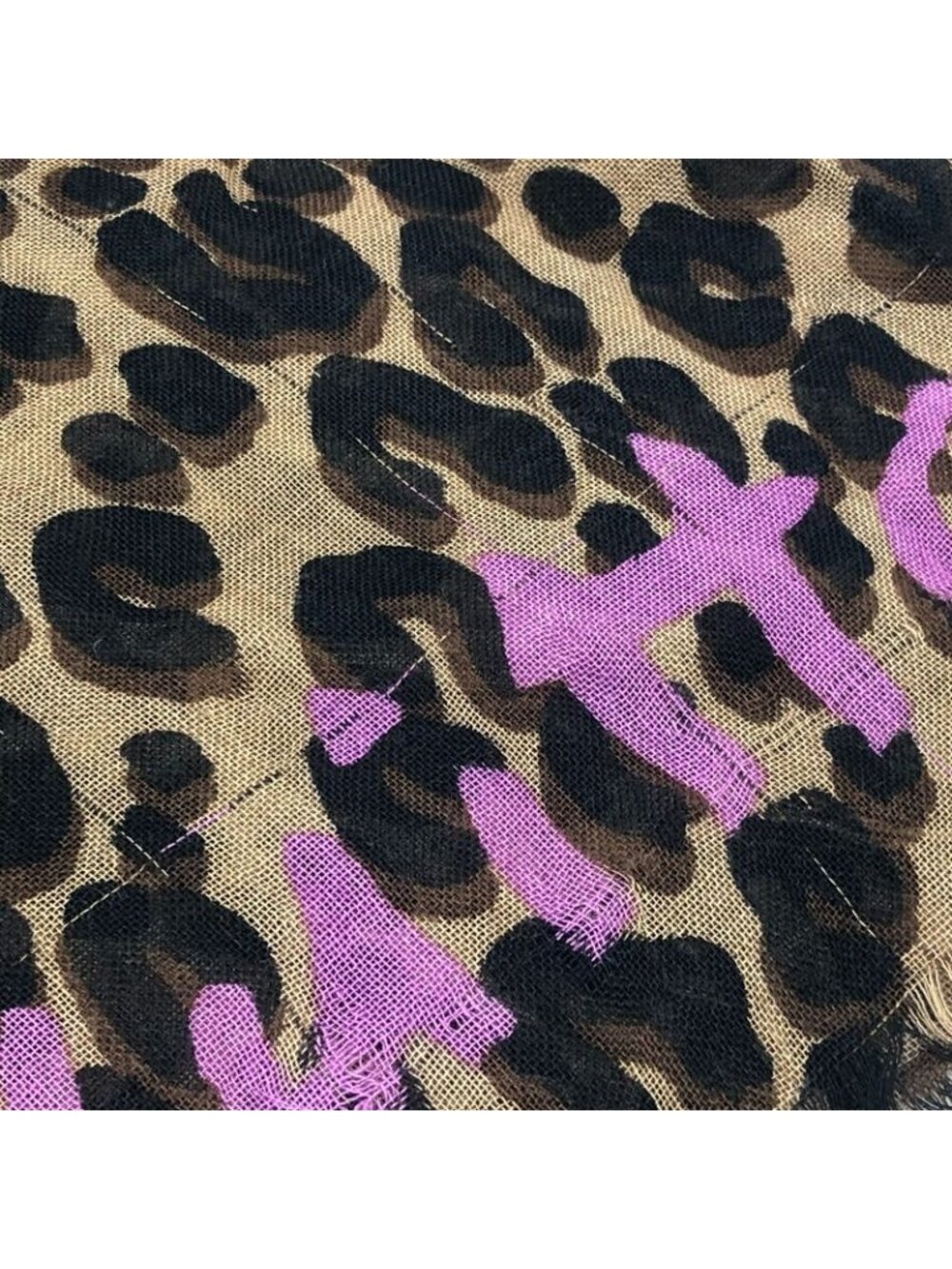Louis Vuitton Shawl Etole Leopard Cashmere Brown - Picture 4 of 9